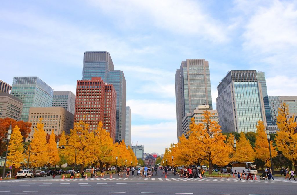 Marunouchi in Tokyo, the financial centre of Japan